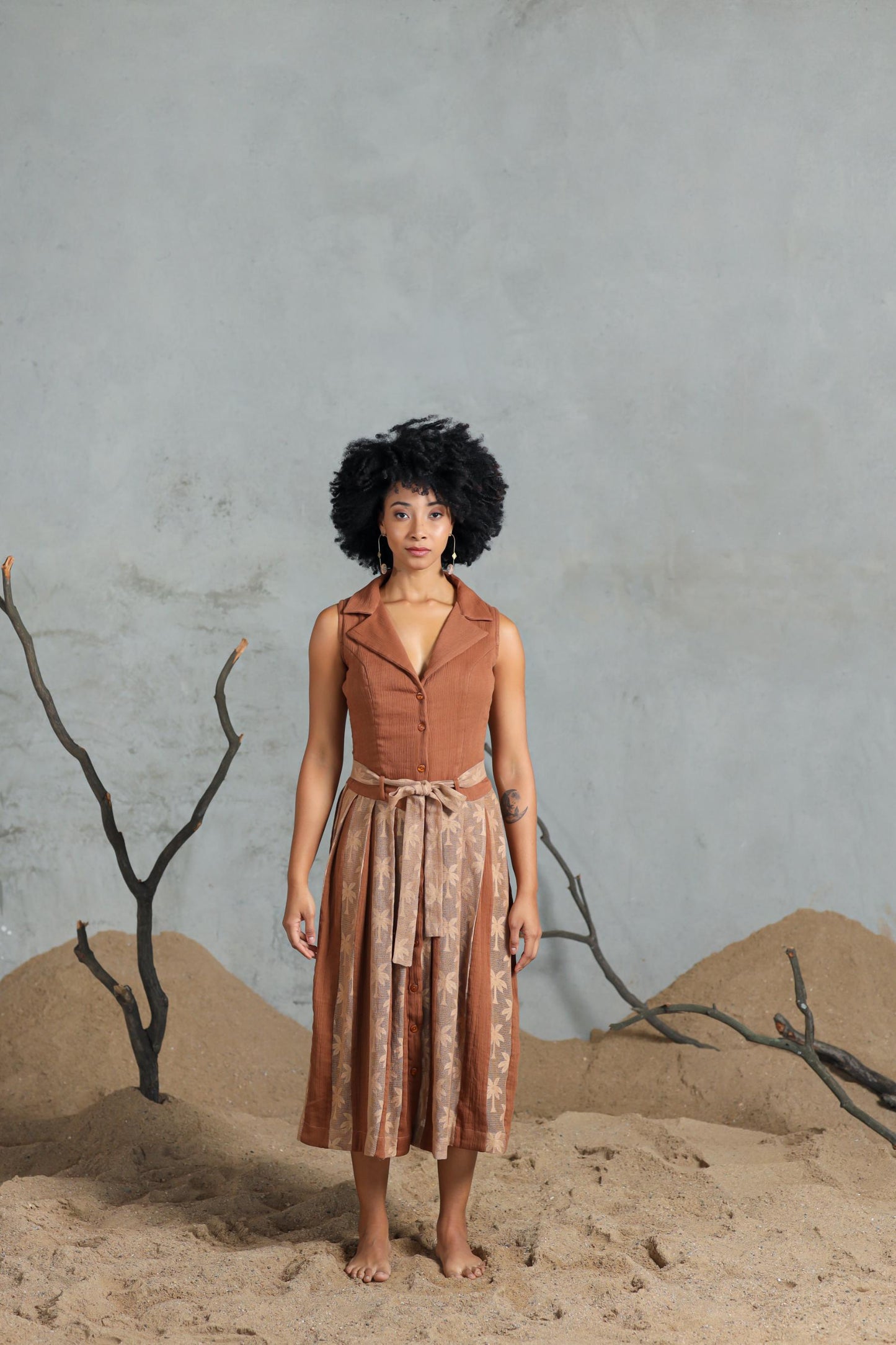 Palm Tree Shift Dress
