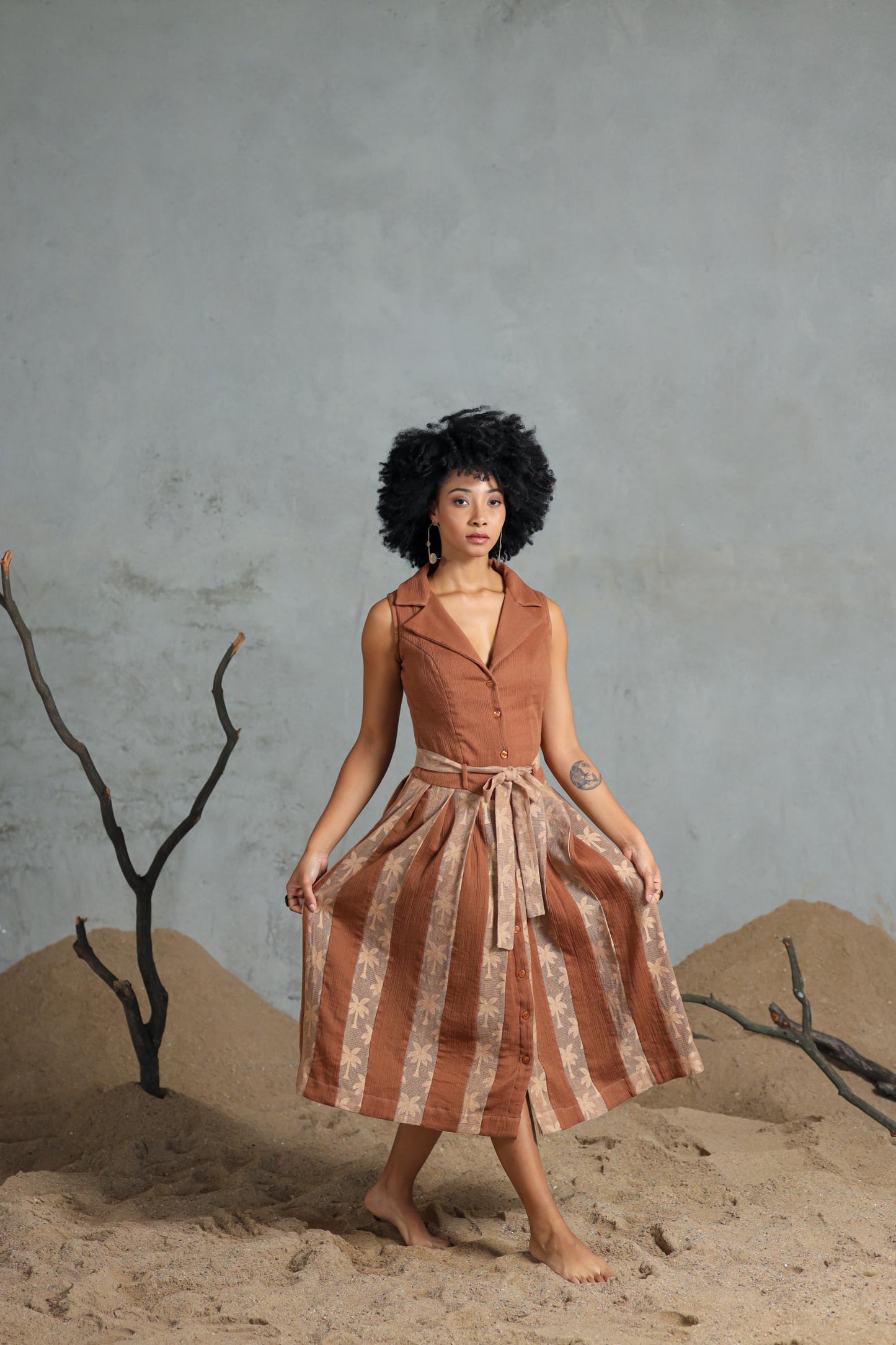 Palm Tree Shift Dress