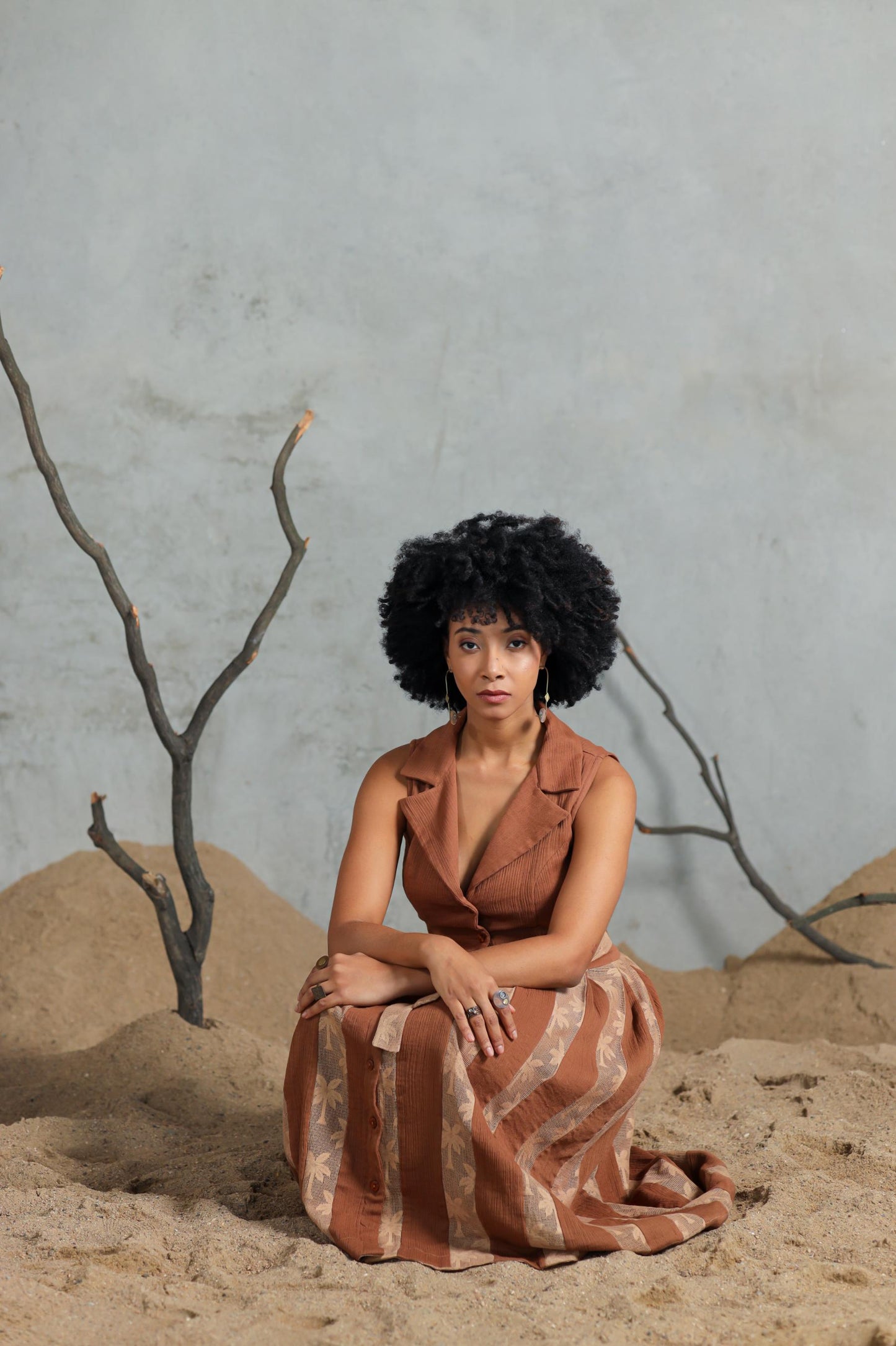 Palm Tree Shift Dress