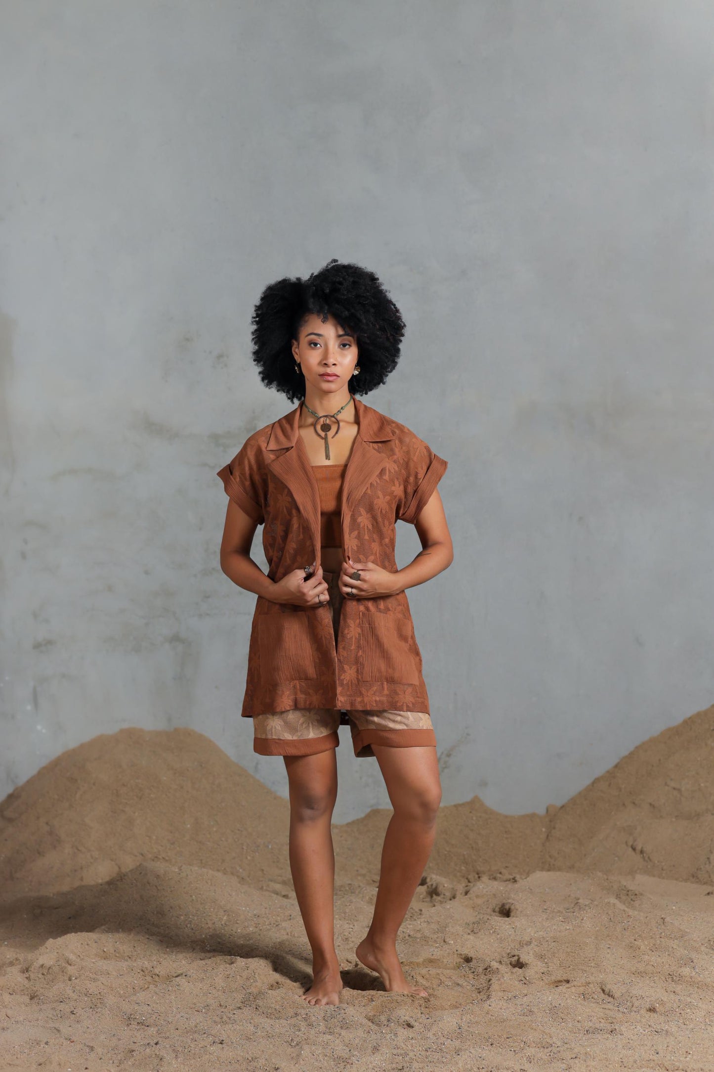 Saharan Trance Shorts with Overlay