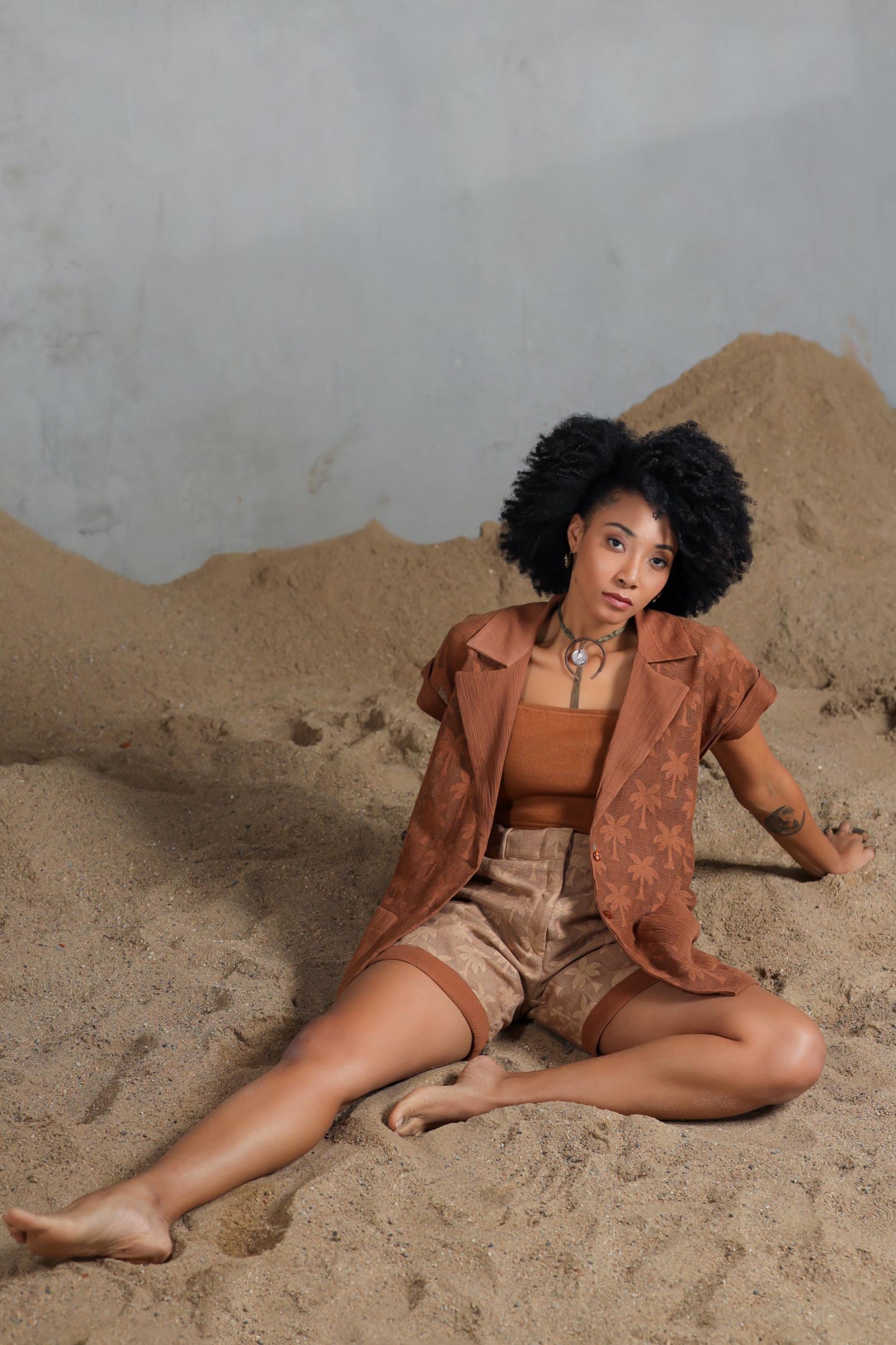 Saharan Trance Shorts with Overlay