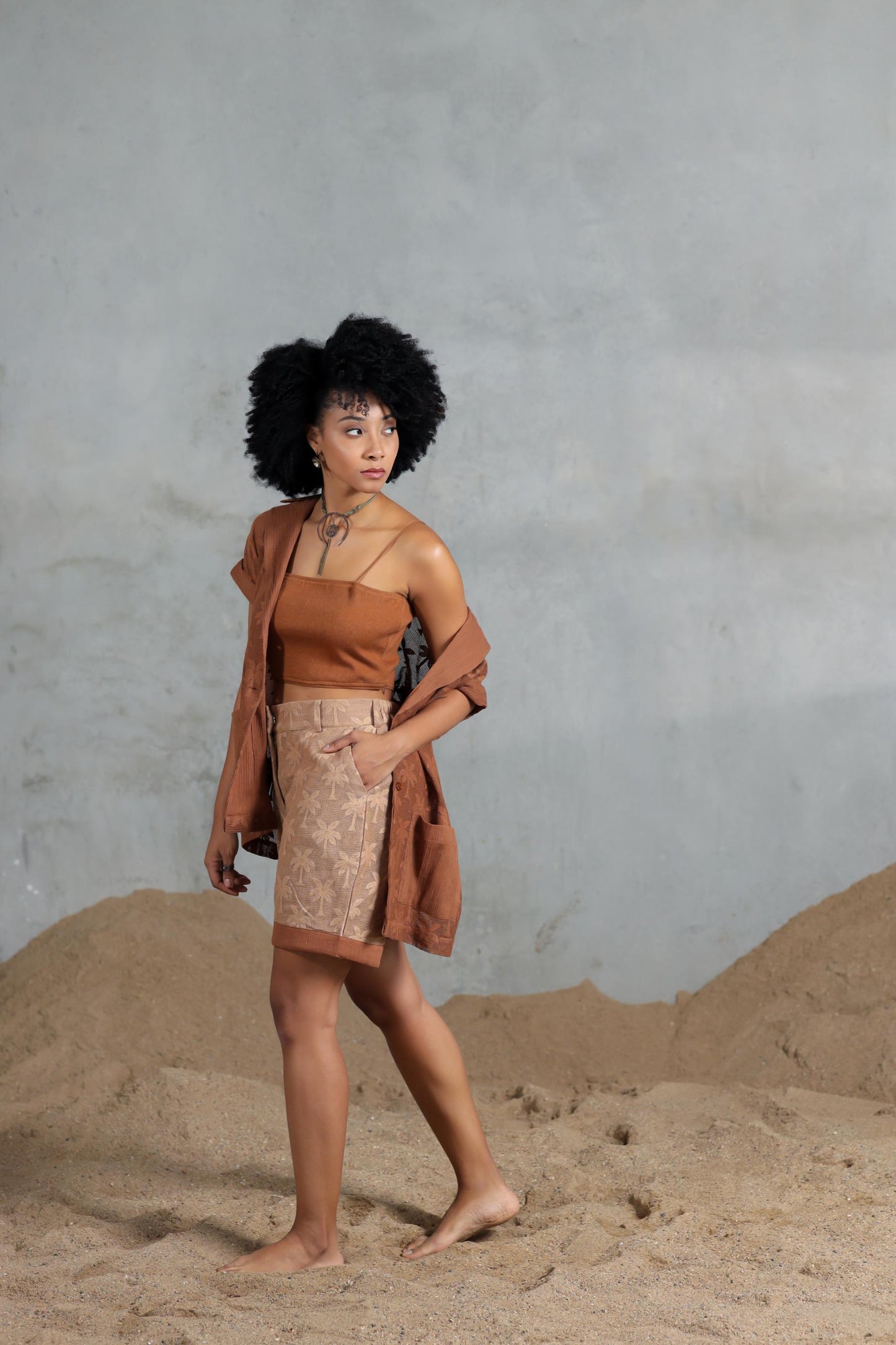 Saharan Trance Shorts with Overlay