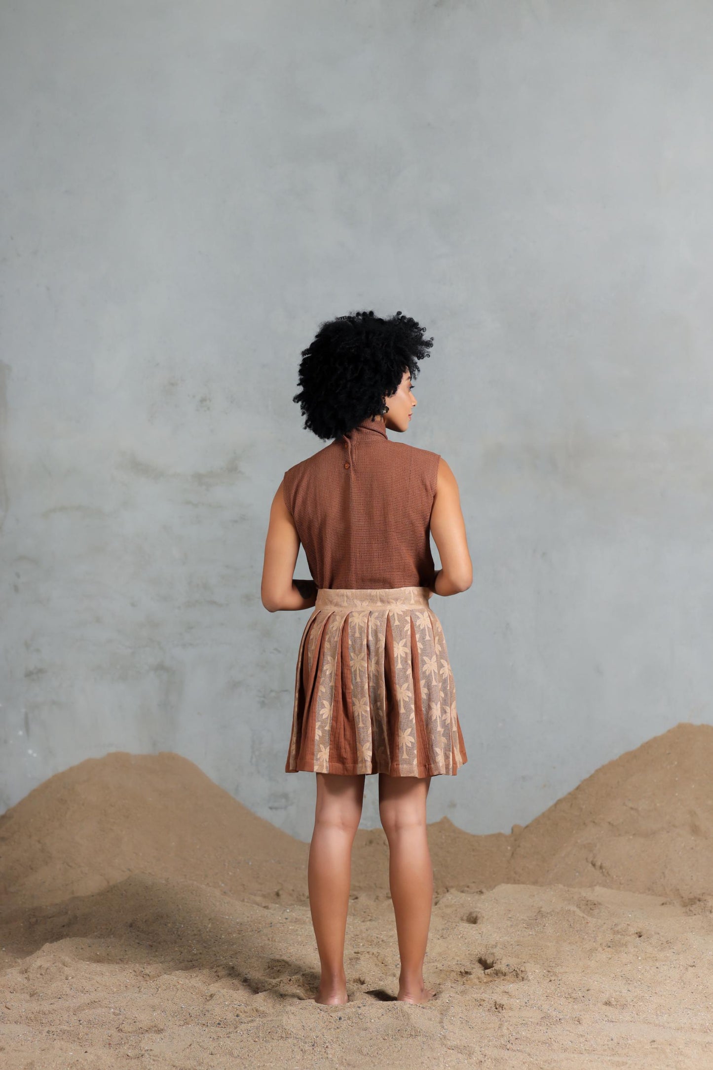 Palm Skirt Top Set