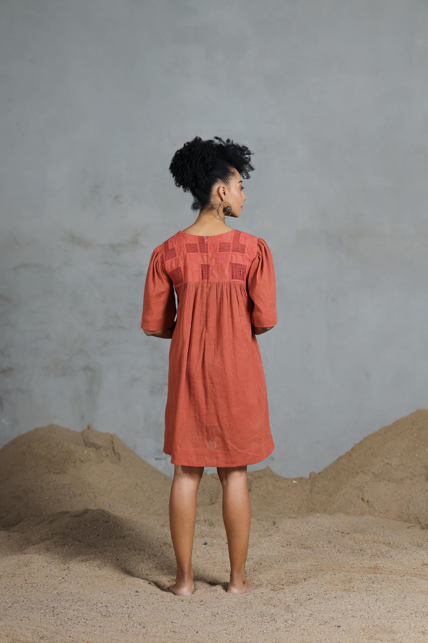 Dune Ember Crochet Dress
