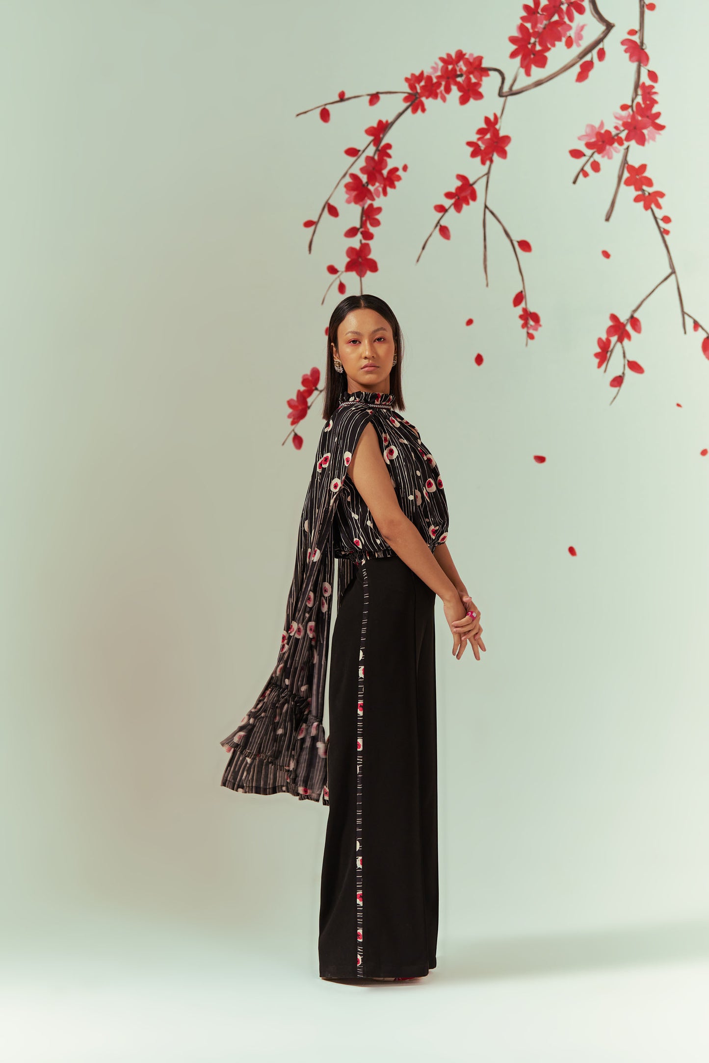 Sakura Top With Pants Co-ord Set
