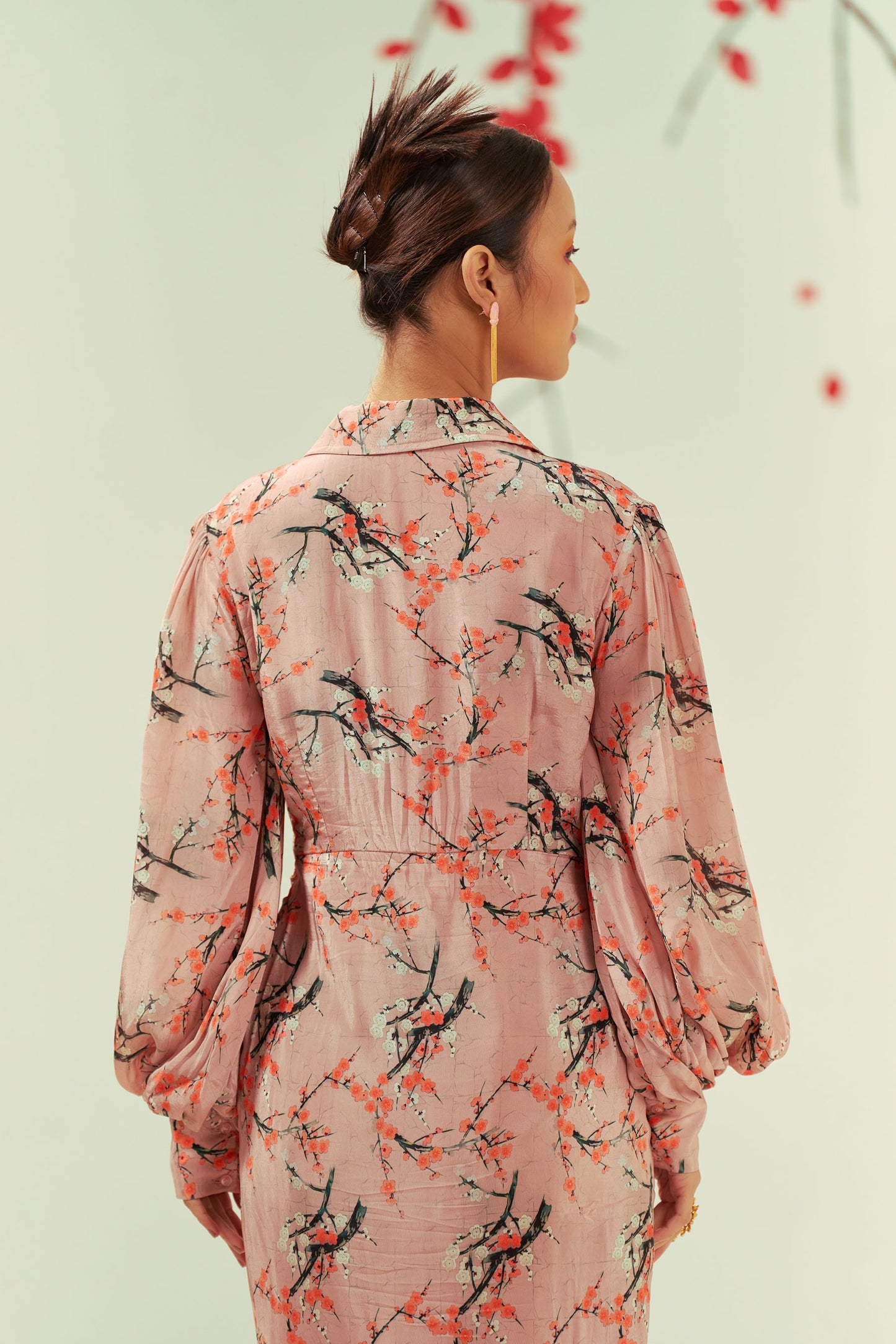 Mizu Draped Shirt Dress