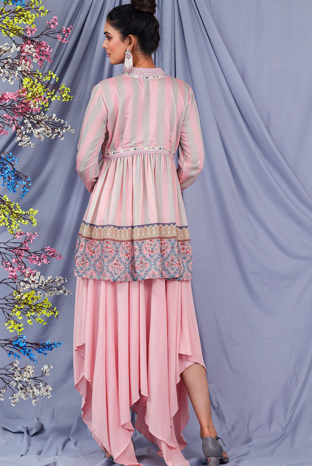 Dogwood Pink Gathered Tunic Set