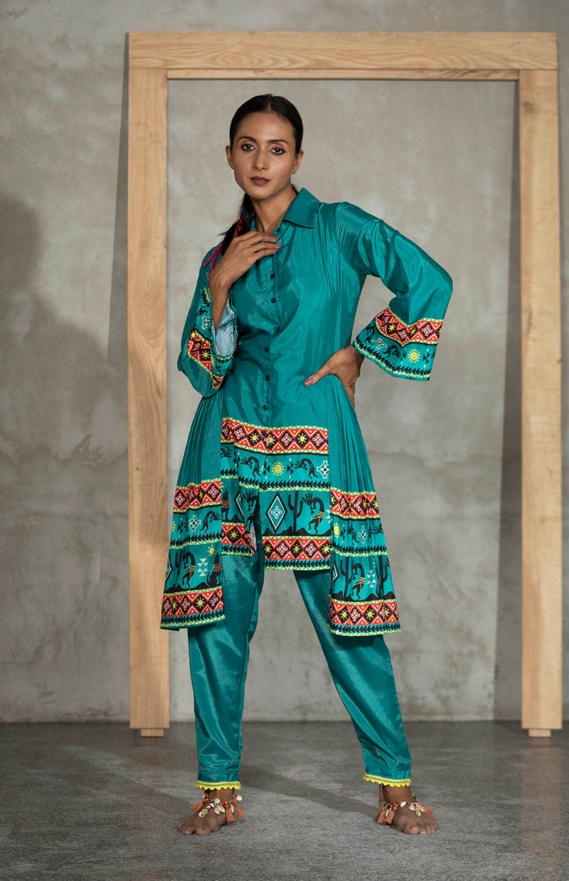 Jabali Gathered Tunic With Pants