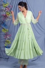 Flux Green Dress Set