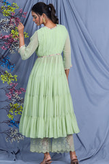 Flux Green Dress Set