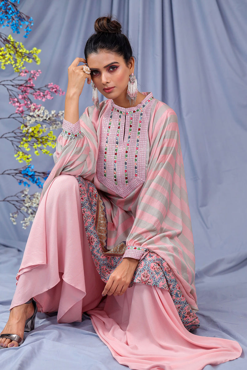 Dogwood Pink Kaftaan Set