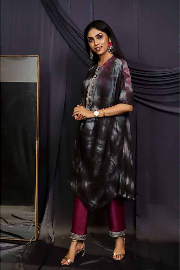 Kaftan Cowl Tunic with Pants