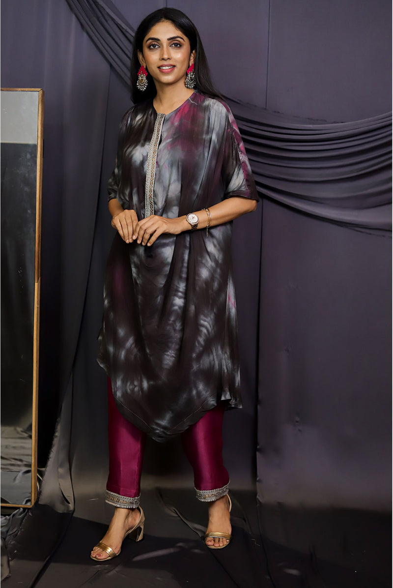 Kaftan Cowl Tunic with Pants