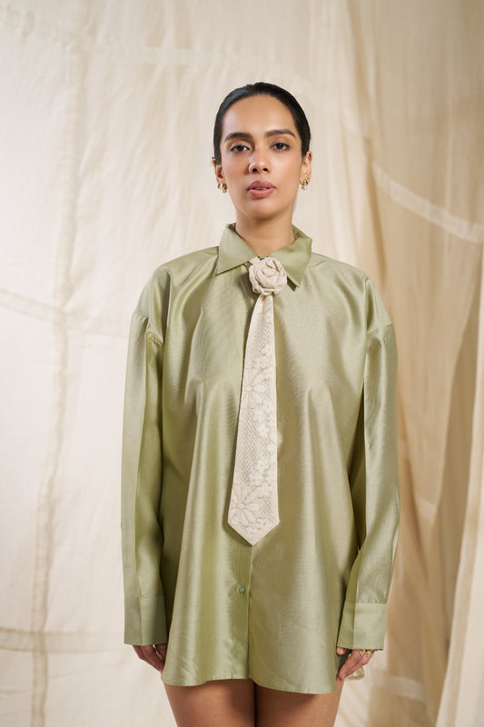 Orin Green Tie Shirt