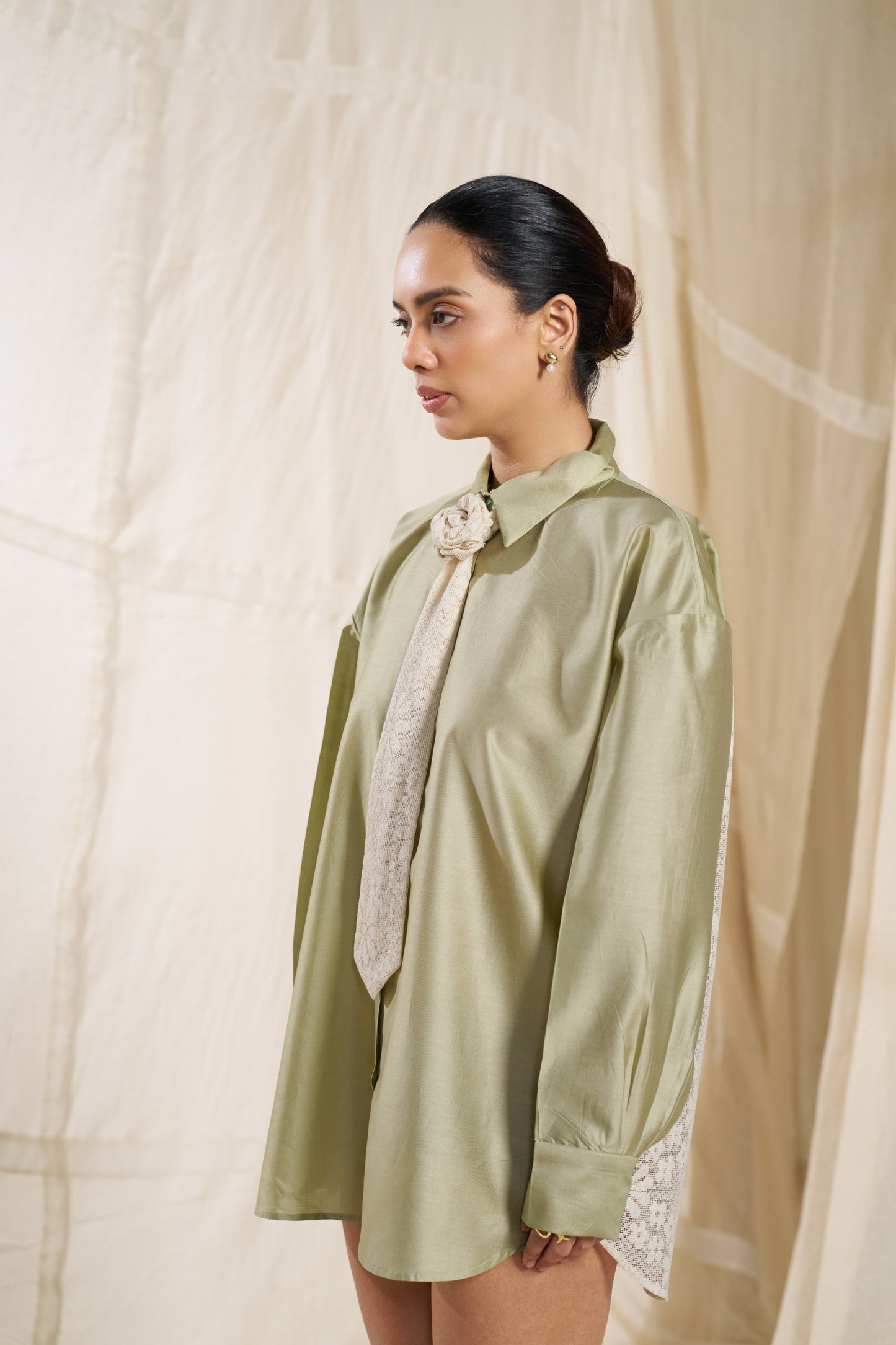 Orin Green Tie Shirt