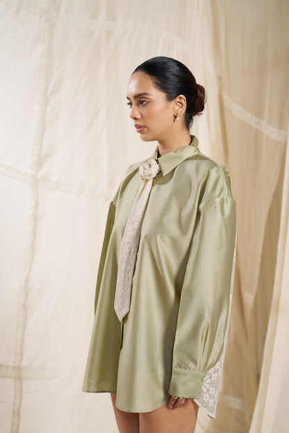 Orin Green Tie Shirt