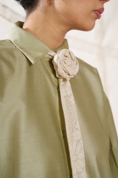 Orin Green Tie Shirt