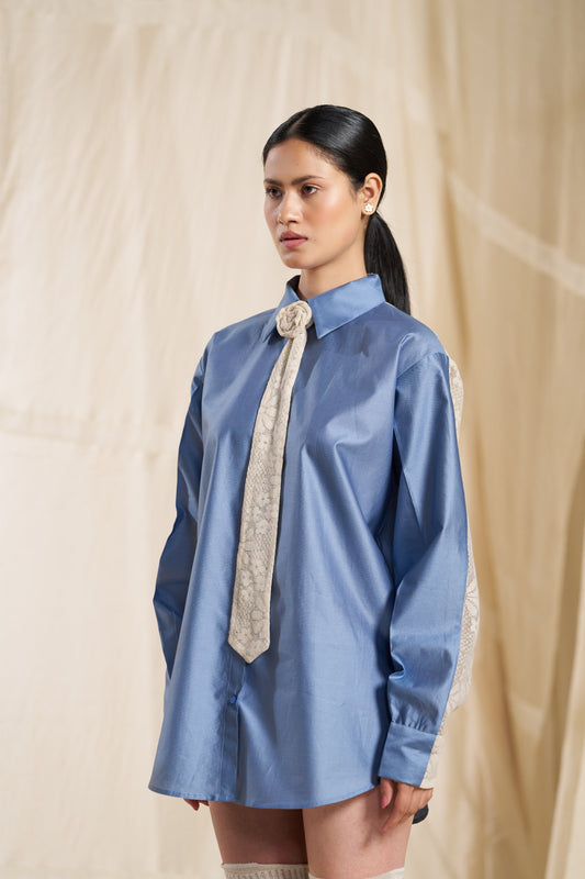 Orin Blue Tie Shirt