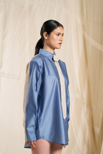 Orin Blue Tie Shirt