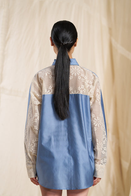 Orin Blue Tie Shirt