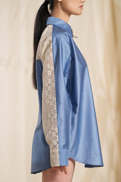 Orin Blue Tie Shirt