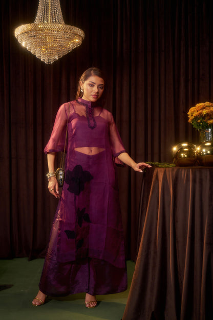 Flore Sheer Mauve Set