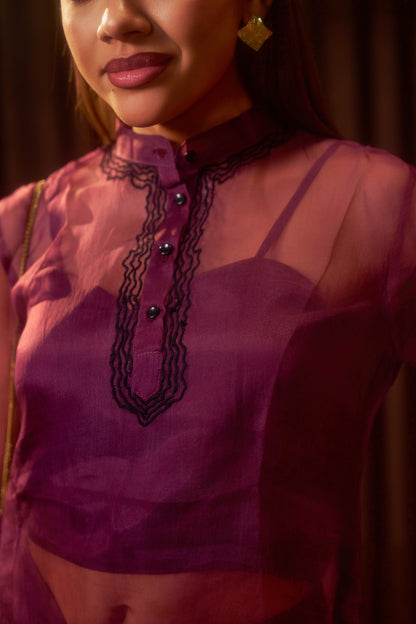 Flore Sheer Mauve Set