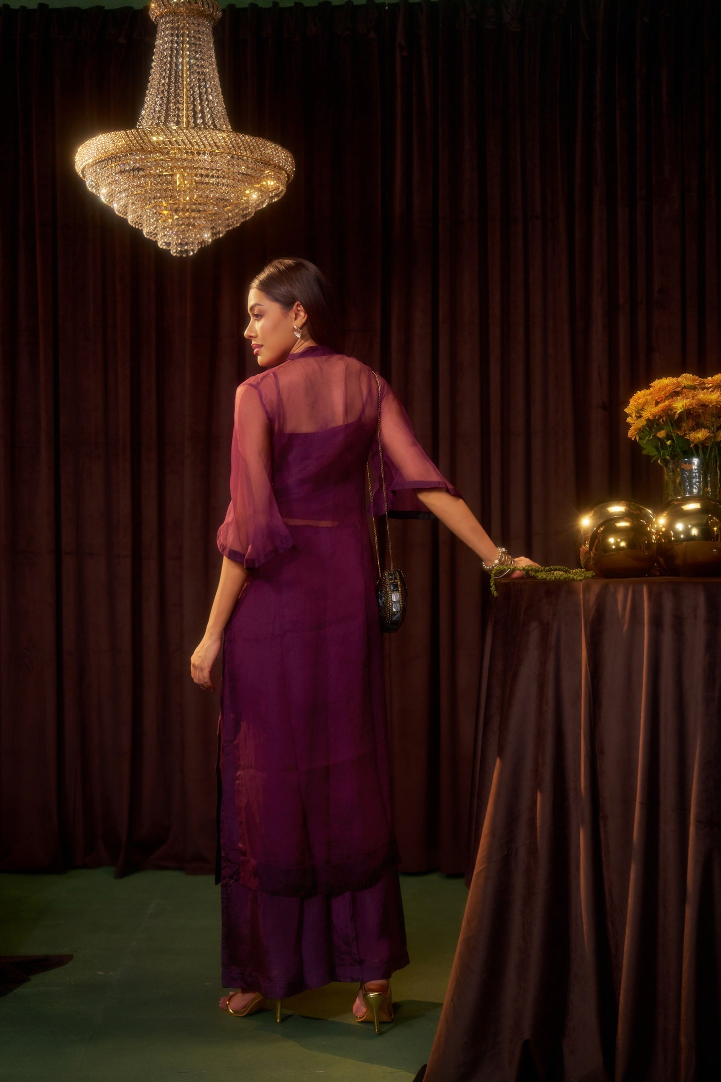 Flore Sheer Mauve Set